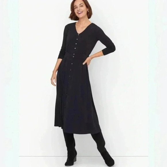 NWT Talbots jersey fitted midi dress - Picture 1 of 5